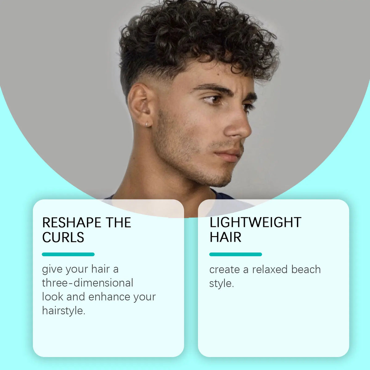 Sea Salt Hair Styling Spray Lazy Curl Defining Improving Thicken Strong Hold Non Greasy Fluffy Natural Wave Hair Nourishing Oil