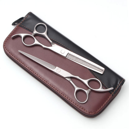 Professional Barber Scissors Set Japanese Steel Straight Thinning Texturizing Shears Precision Ground Sharp for Salon Home  Use