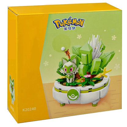 Pokémon Series Building Blocks Pikachu Psyduck Pogaman Cartoon Scene Model Bricks Collection Ornaments DIY Toys Holiday Gifts