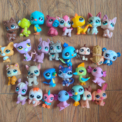 6/12/pcs 5cm Old Pet Toys Cat Puppy Figure Mini dolls Toy Figures Classic Little Pet Cat Dog Animal Action figures Toys