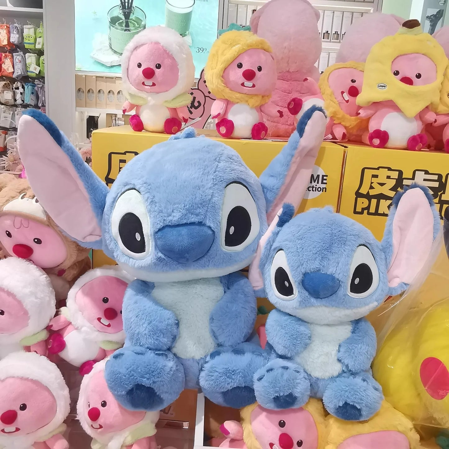 32/45/55cm Stitch Large Plush Doll Soft Cute Anime Periphery Sofa Pillow Bedhead Decor Accompany Toy Ornament Gift For Childs