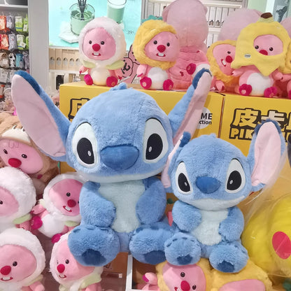32/45/55cm Stitch Large Plush Doll Soft Cute Anime Periphery Sofa Pillow Bedhead Decor Accompany Toy Ornament Gift For Childs