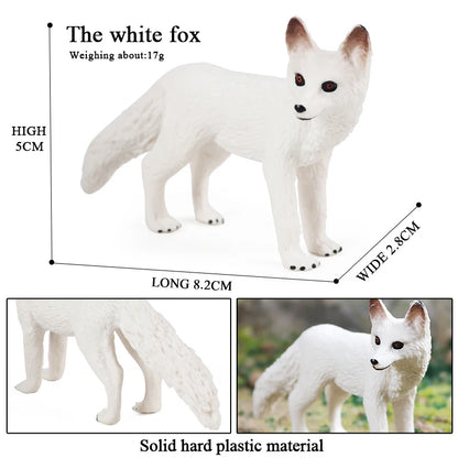 Oenux Arctic South Pole Animals Simulation Penguins Polar Bear Wolf Beluga Whale Action Figures Model Figurine PVC Kid Toy Gift