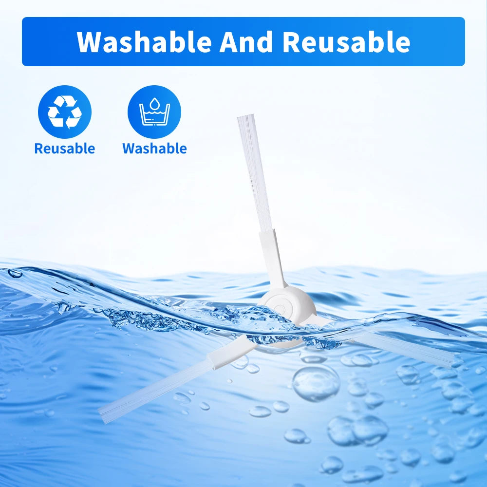 For Xiaomi Side Brush 3C Plus S20 D106 E10C E12 E10 B112 C103 Sweeping Robot Vacuum Cleaner Triangle Side Brush Spare Parts