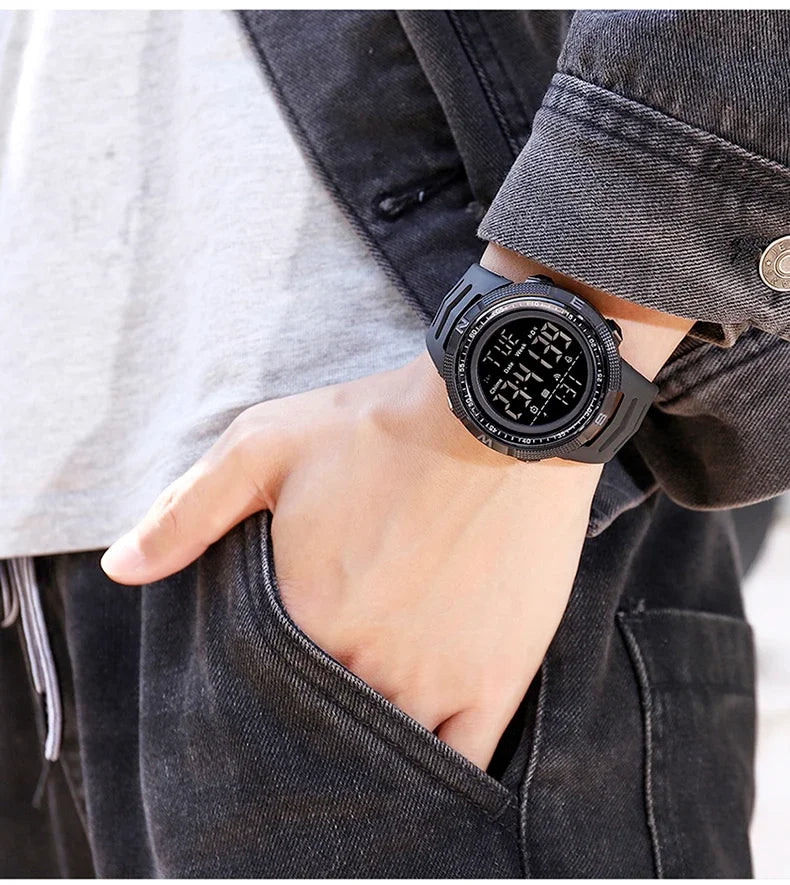 SANDA 6014 Military Sport Watch for Men Clock Digital Wristwatches Shockproof Countdown Waterproof Bracelet Relojes Para Hombre
