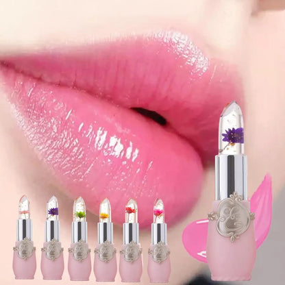 Peach Color Lip Balm Crystal Temperature Change Lipstick Girl Moisturizing LongLasting Lip Gloss Makeup Lip Care Repair Cosmetic