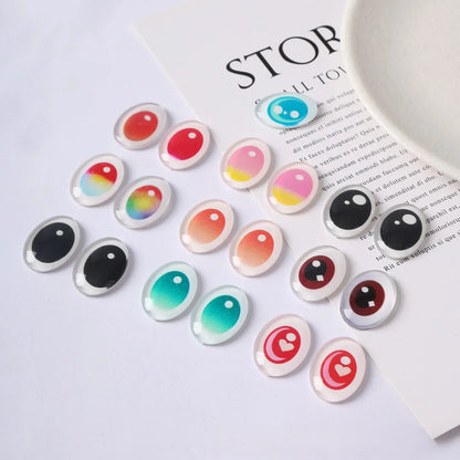 18pcs For Labubu Eye Accessories Simulation Glass Eye Patches Dolls Accessories