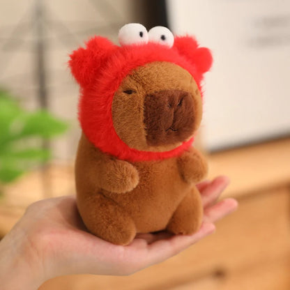 Capybara Plush Toy Pendant Keychain Capibara Cosplay Pokemon Pikachu Disney Stitch Sanrio Kuromi Plushies Stuffed Bag Decor Gift