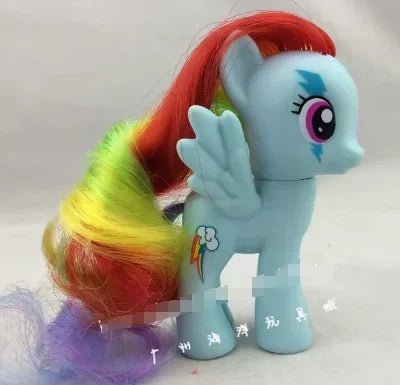 Original Hasbro My Little Pony Anime Figures Cute Twilight Sparkle Rainbow Fluttershy Pinkie Pie Rarity Collect Model Toy Gift