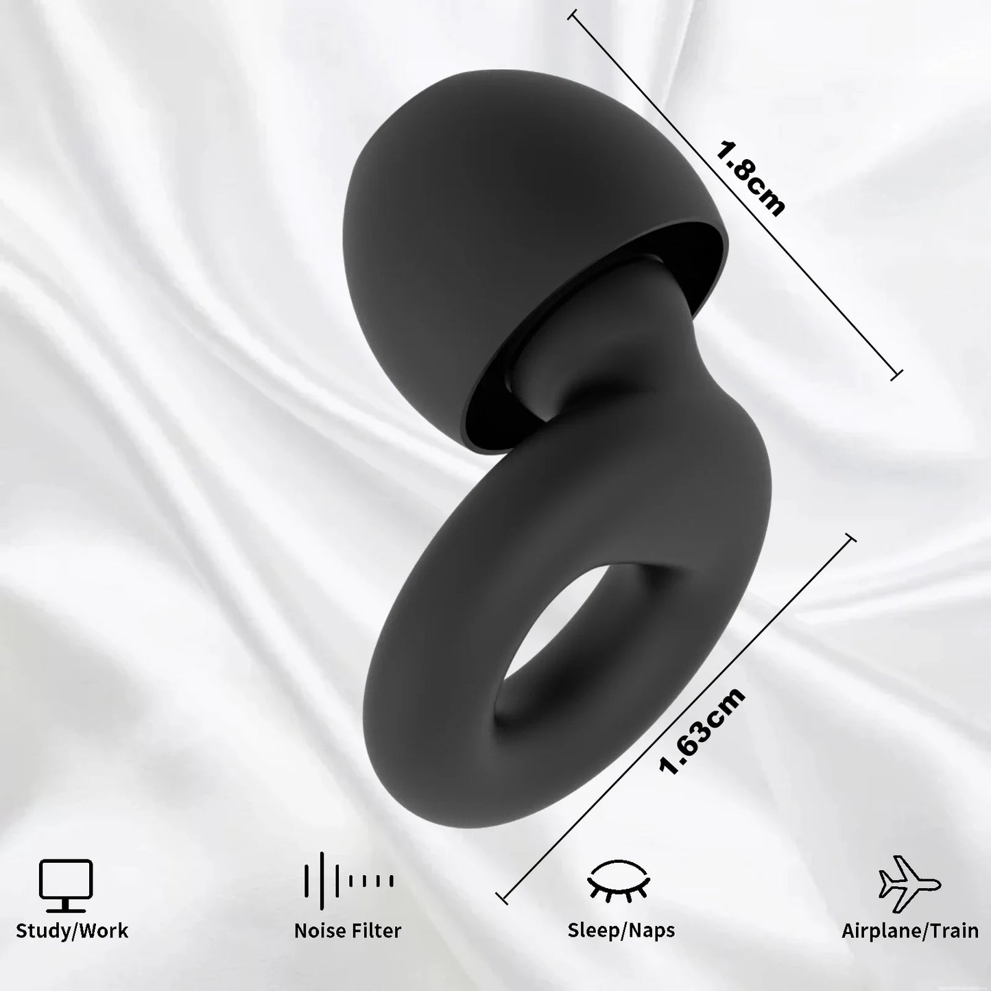 Silicone Earplugs for Swimming Sleep Noise Cancel Noise Reduction-Soundproof Reduce Disturbances -Quality Earplugs