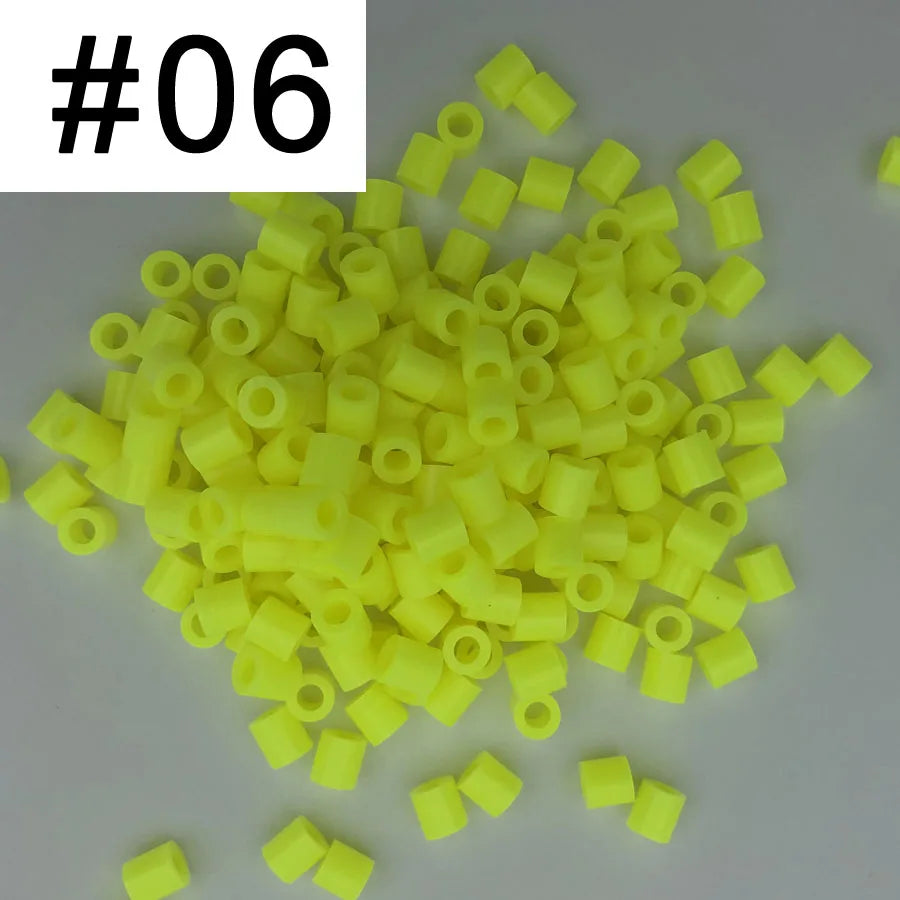 5mm 1000PCS  Black white gray blue green purple Hama Beads for Kids Iron Fuse Beads diy Puzzles Pixel Art Gift Children Toy
