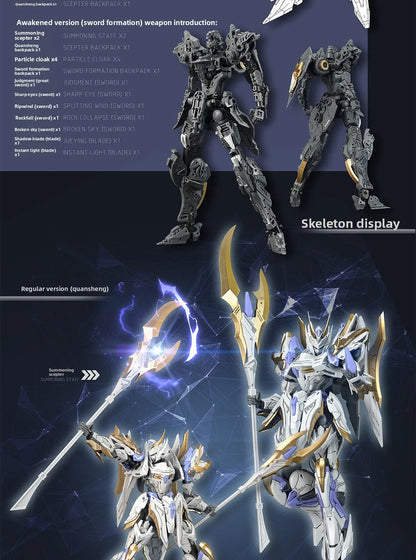 SNAA Knights of The Round Table Percival Tristan Achilles Lancelot Model Kit Collectible Action Figure with Dual Armor Modes