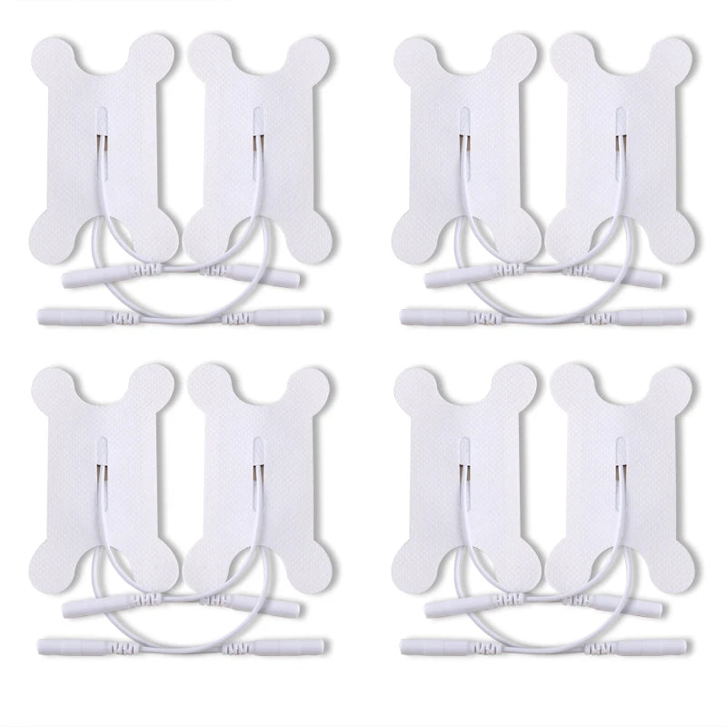10/20pcs Electrode Pad Self Adhesive Electrodes Reusable Patch Non-woven Gel  2mm Tail Type Snap-on Electrode Paste