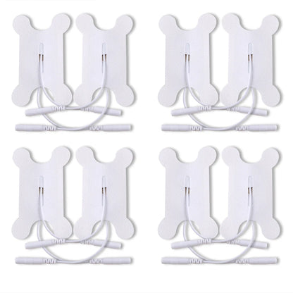 10/20pcs Electrode Pad Self Adhesive Electrodes Reusable Patch Non-woven Gel  2mm Tail Type Snap-on Electrode Paste