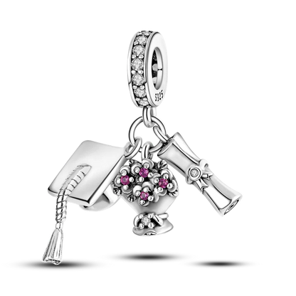 2026 Hot Sale Charms Bead 925 Sterling Silver Pink Butterfly Luminous Firefly Dangle Fit Bangle Bracelet Necklace DIY Jewelry