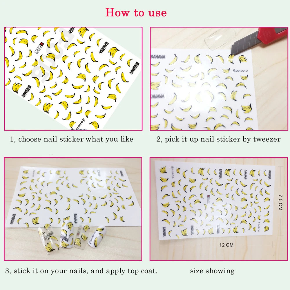4pcs/set Hibiscus Flowers Nail Sticker Y2K Star Adhesive Nail Art Supplies Decal for Women Nail Supplies DIY Manicure Decoration
