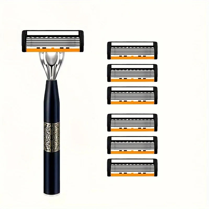 Razor Classic 6 Layer Safety Razor for Mens Shaving&Womens Hair Removal Shaving Blades Manual Shaver