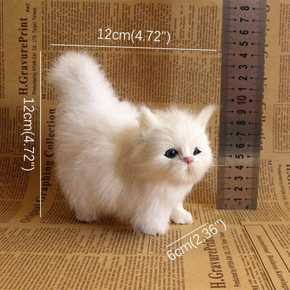 Lifelike Cat Plush Toy - Ultra-Soft Realistic Stuffed Animal | Valentine's Birthday Christmas Gift