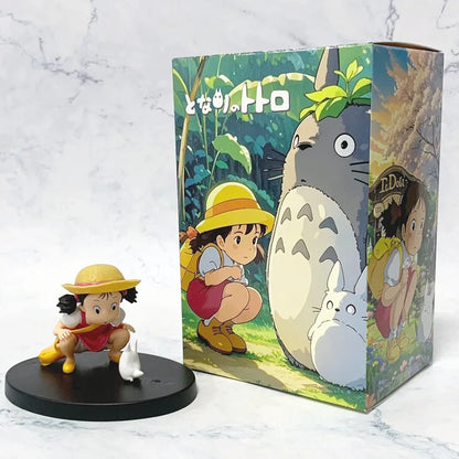 1-12pcs Anime Miyazaki Hayao Series Totoro Figure Mini Statue Cute Toys Room Ornaments Pvc Figures Toy Kid Gifts Collecctibles