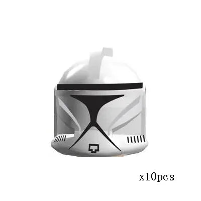 Brick Parts Headgear Clone Soldier Cape Lightsaber Flag Helmet Holes Plain Classic Piece Building Block Toy Accessory Bricklink