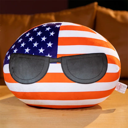 10/30/40cm Polandball Plush Doll Countryball Country Ball Toy Plush Pendant Stuffed Doll Christmas Children Gift