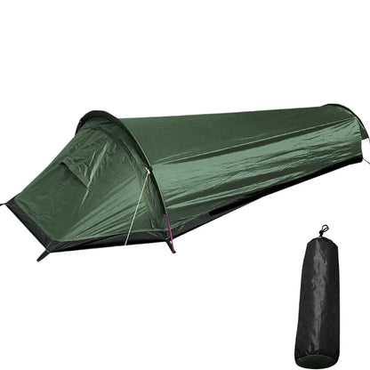 Single‑Person Camping Tent, Ultra‑Lightweight Compact Sleeping Bag, Large‑Capacity Waterproof Backpack, Tent Cover