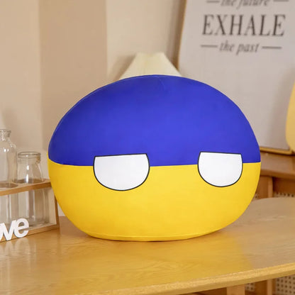 10cm Cute Countryball Polandball Plush Stuffed Dolls Anime Short  Toys Mini Pillow Bag Key Ring Pendant Cosplay Gifts
