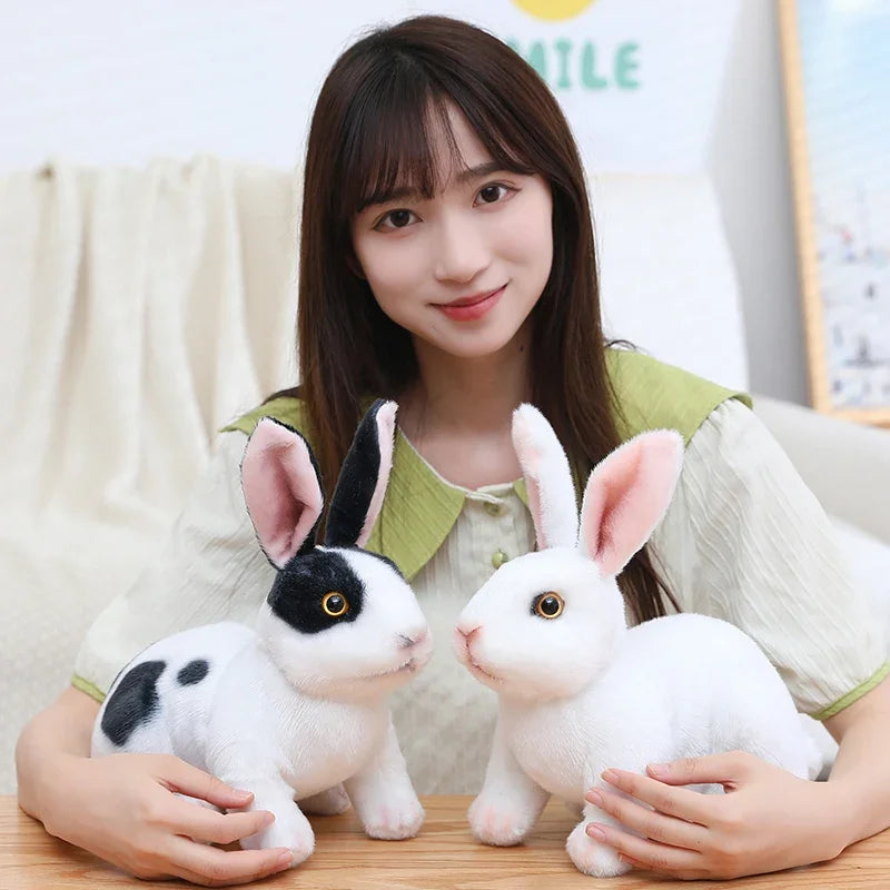 Huge Mini Simulated Animal Dog Rabbit Toys Cute Animal Soft Simulation Doll Easter Birthday Gift Kids Toy Bedroom Decor