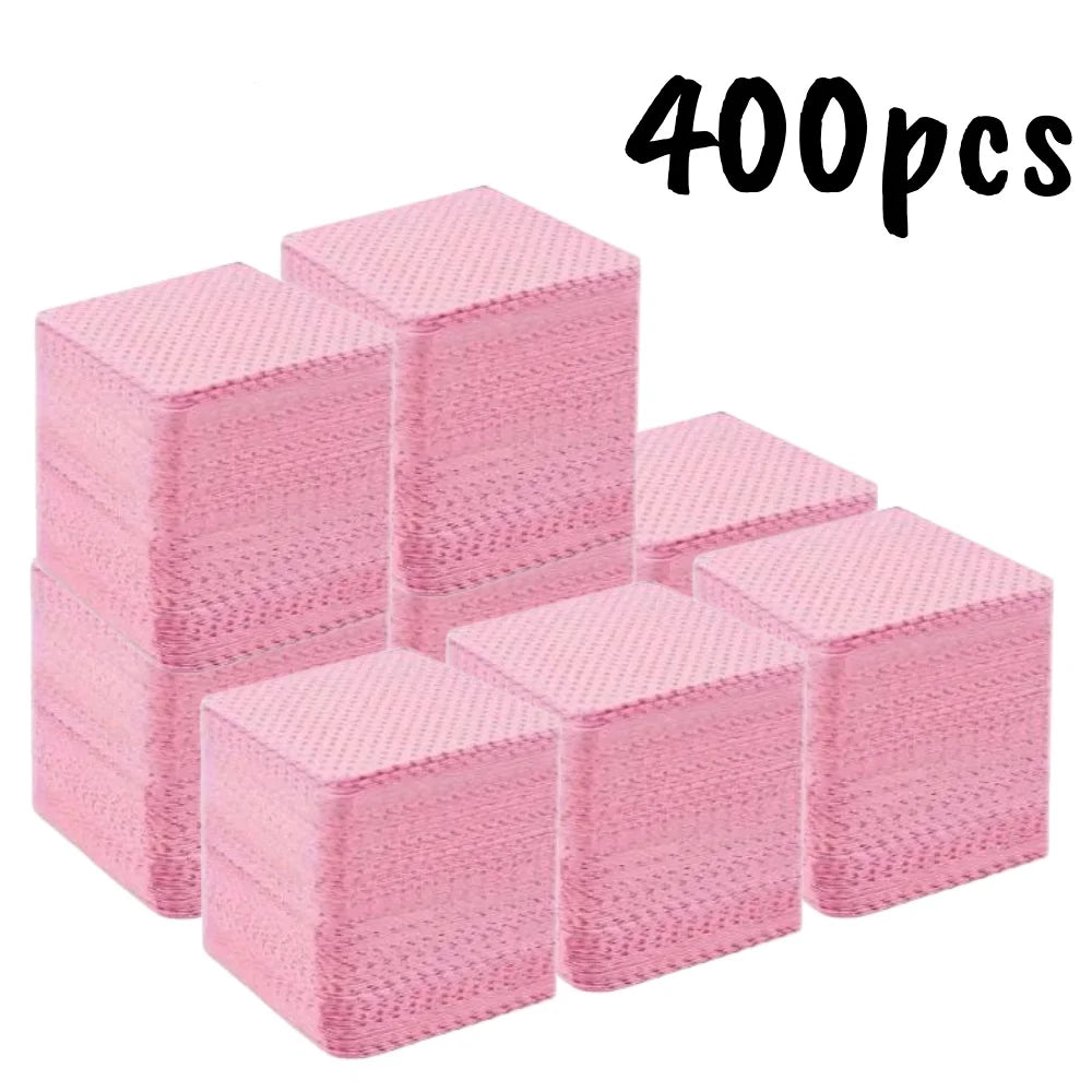 20/600Pcs Lint-Free Nail Wipes Gel Cleansing Tissues Aluminum-Free Nail Polish Remover Pads for NaiArt Beauty Cleaning Care Tool