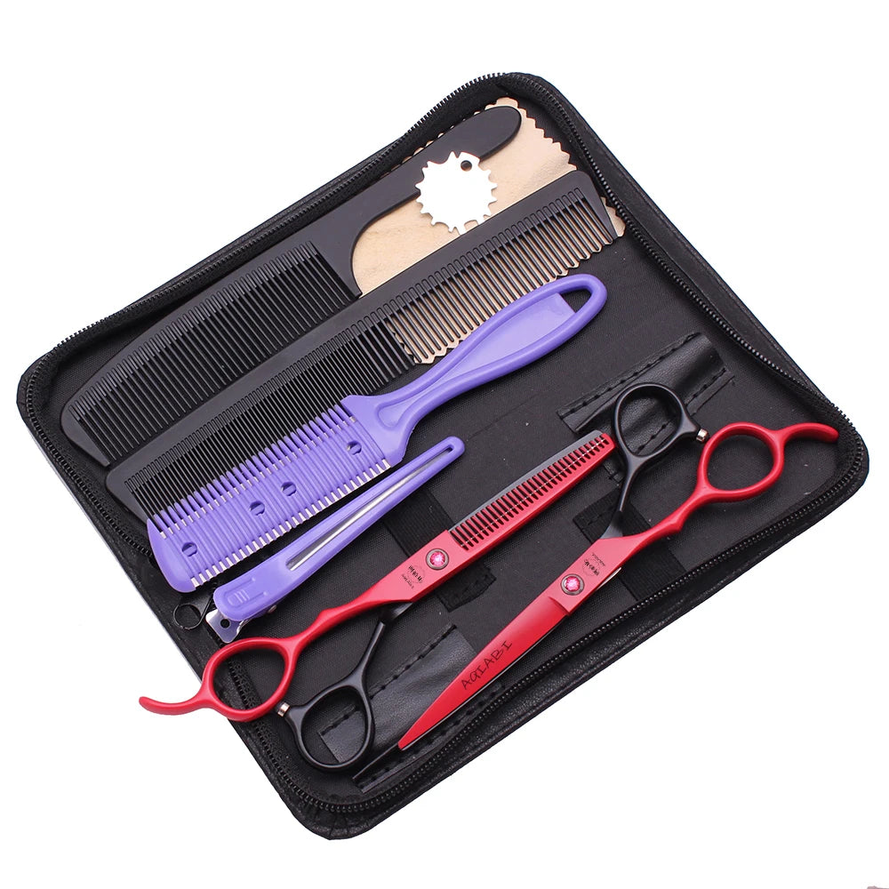 6.0'' Left Hand Professional Hairdressing Hair Scissors Cutting Shears Thinning Salon Barber Home Japan Steel Dropshipping A8001