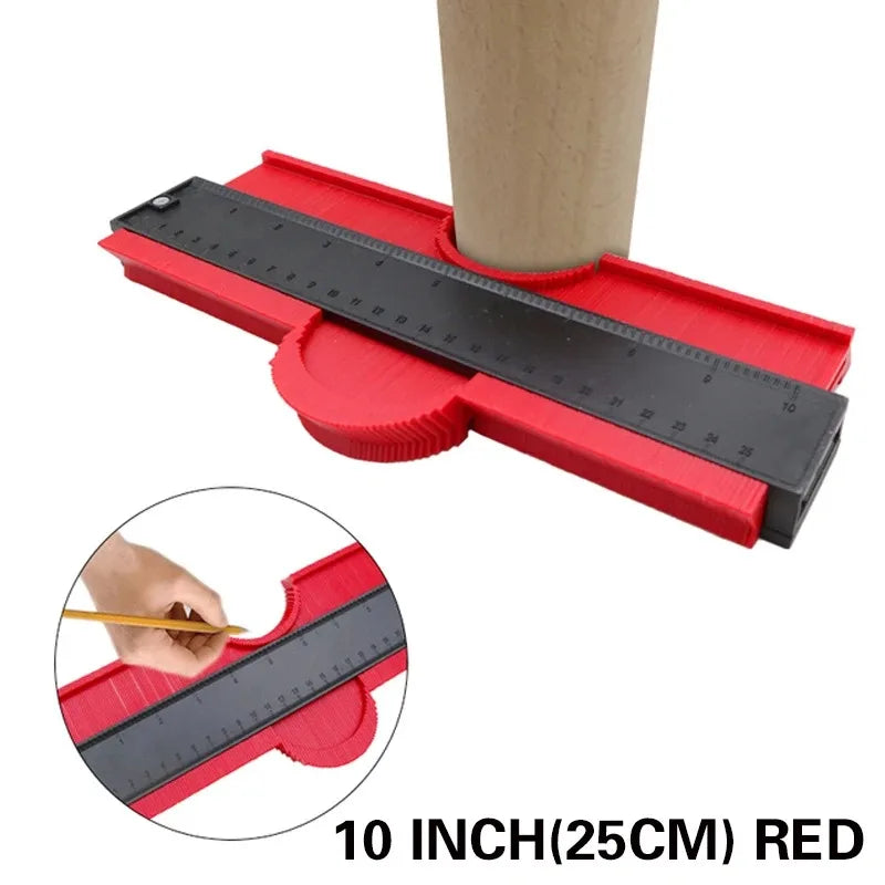 Profile Contour Gauge line Copier Ruler Cutting template Construction Woodworking Measuring instrument ceramic Tiling tiles tool