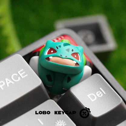PokéMon Kawaii Resin Keycaps cartoon Pet Elf Ornament Anime Peripherals Rotatable Keycap Esc Keyboard Accessories Surprise Gifts