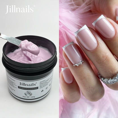Jillnails 100g Natural Jelly Gel Builder Nails Extension Clear Nail Sculpt Rubber Cream Gel