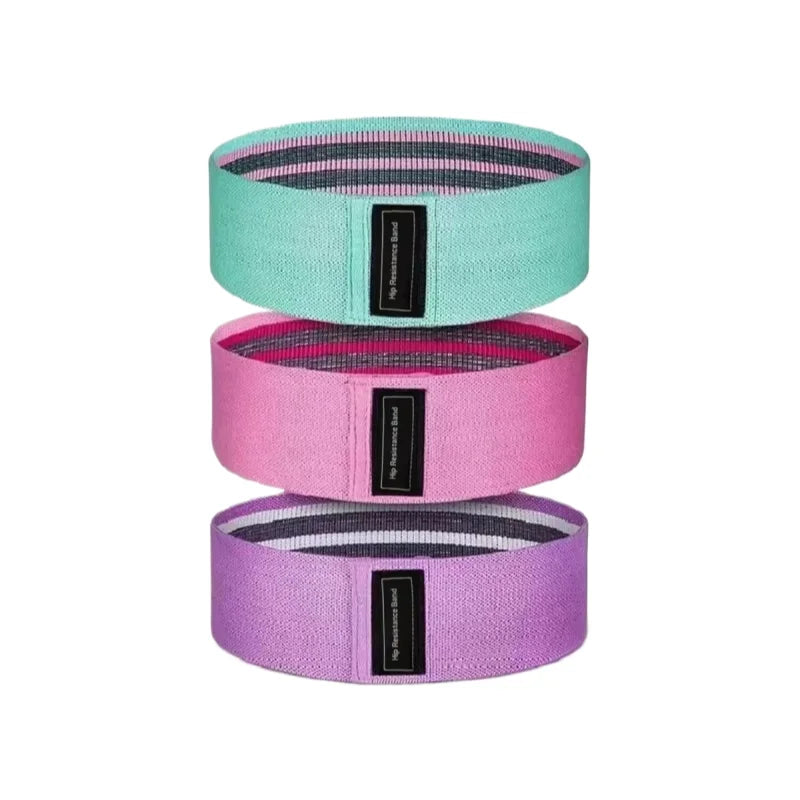 Basic Fabric Resistance Hip Booty Bands Glute Thigh Elastic Workout Bands Squat Circle Stretch Fitness Strips Loops Yoga Gym