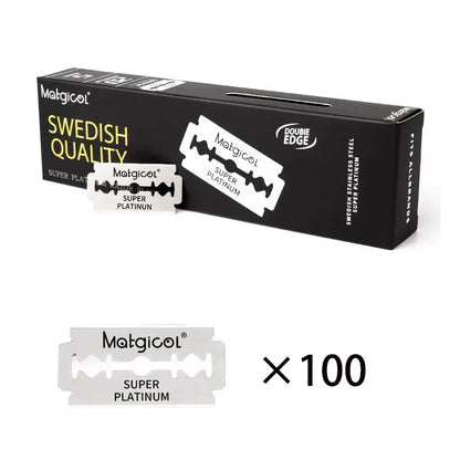 50/100/200 Count Double-sided Safety Razor Blade For Men Beard Shaving Razor Shaver Manual Razor Blade Shaving Tool ﻿