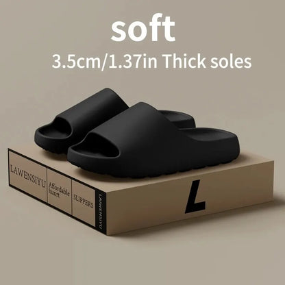 Coconut Slippers Feel like Stepping on Clouds Thick-soled Sandals Summer New Non-slip Wearing Sandals（Shoebox not included）