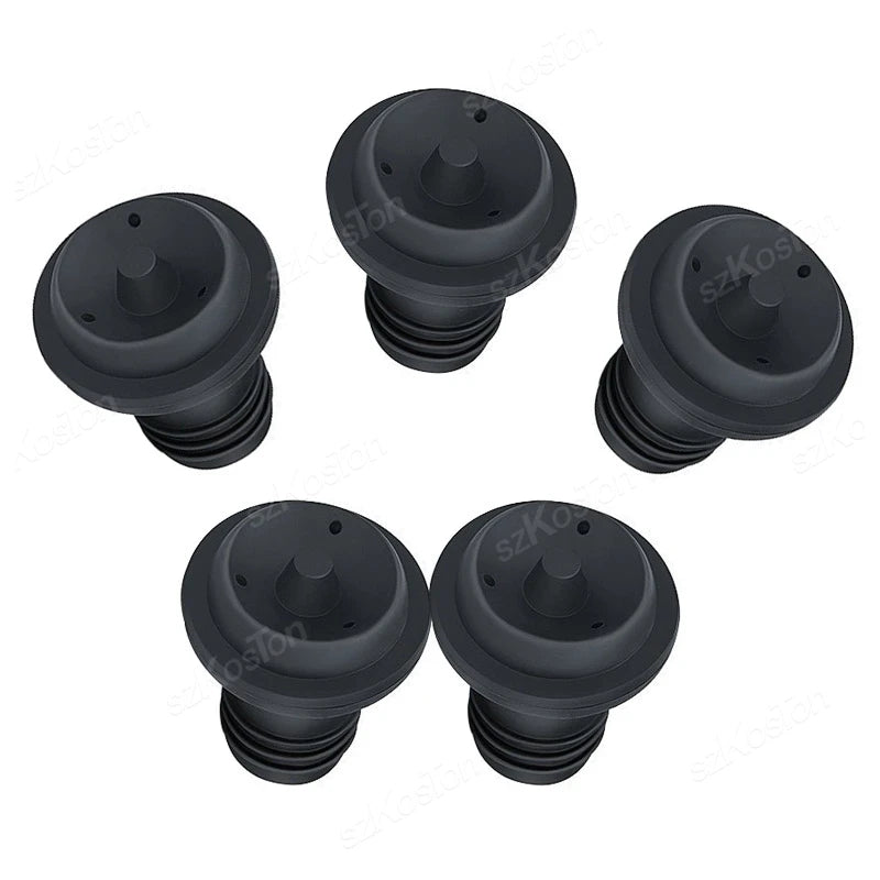 Vacuum Wine Saver Set Pump Preserver with Vacuum Wine Rubber Black Bottle Stoppers for White / Beer Wine Sealing Keep Wine Fresh