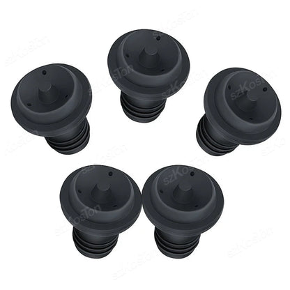 Vacuum Wine Saver Set Pump Preserver with Vacuum Wine Rubber Black Bottle Stoppers for White / Beer Wine Sealing Keep Wine Fresh