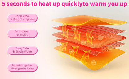 Portable Heated Massage Warming Palace Belt Intelligent Heating Waist Device for Girls Menstrual Period Auntie