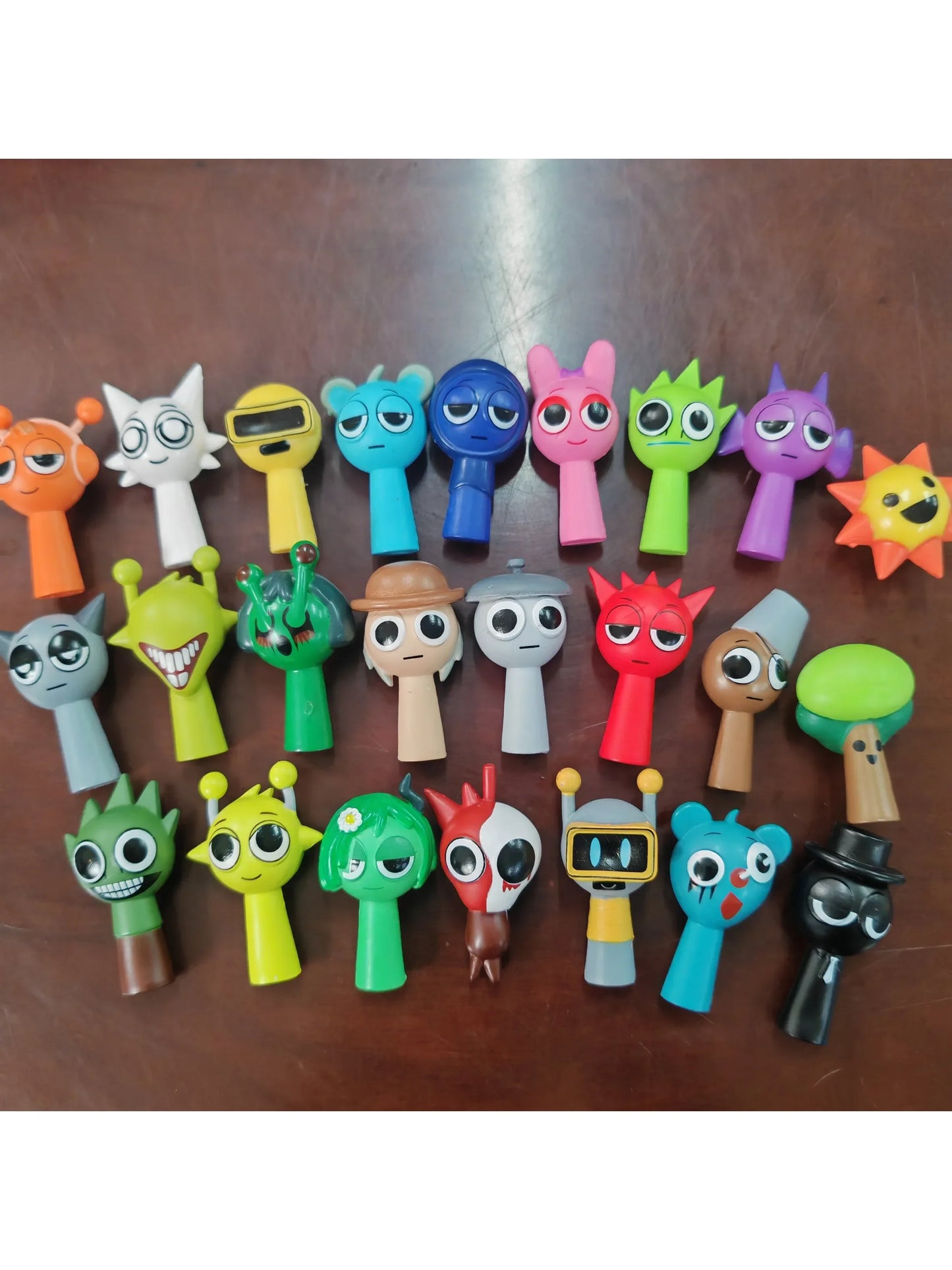 24pcs 4.5cm Funny Sprunki Figuras Model PVC Sprunki Game Action & Toy Figures