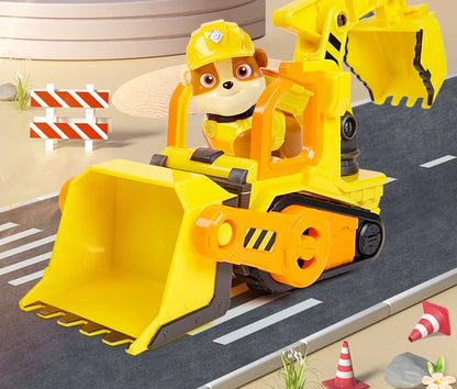 100% Genuine Paw Patrol Rubble & Crew Toy Wheeler Mix Charger Action Figure Doll with Collectible Figures Kids Toy Birthday Gift