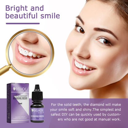 Tooth Gem Glue Dental Adhesive for Tooth Gems Diamond Kit Glue Teeth Crystal Jewelry Sturdy Tooth Jewelry Orthodontic Gel 7/10ml