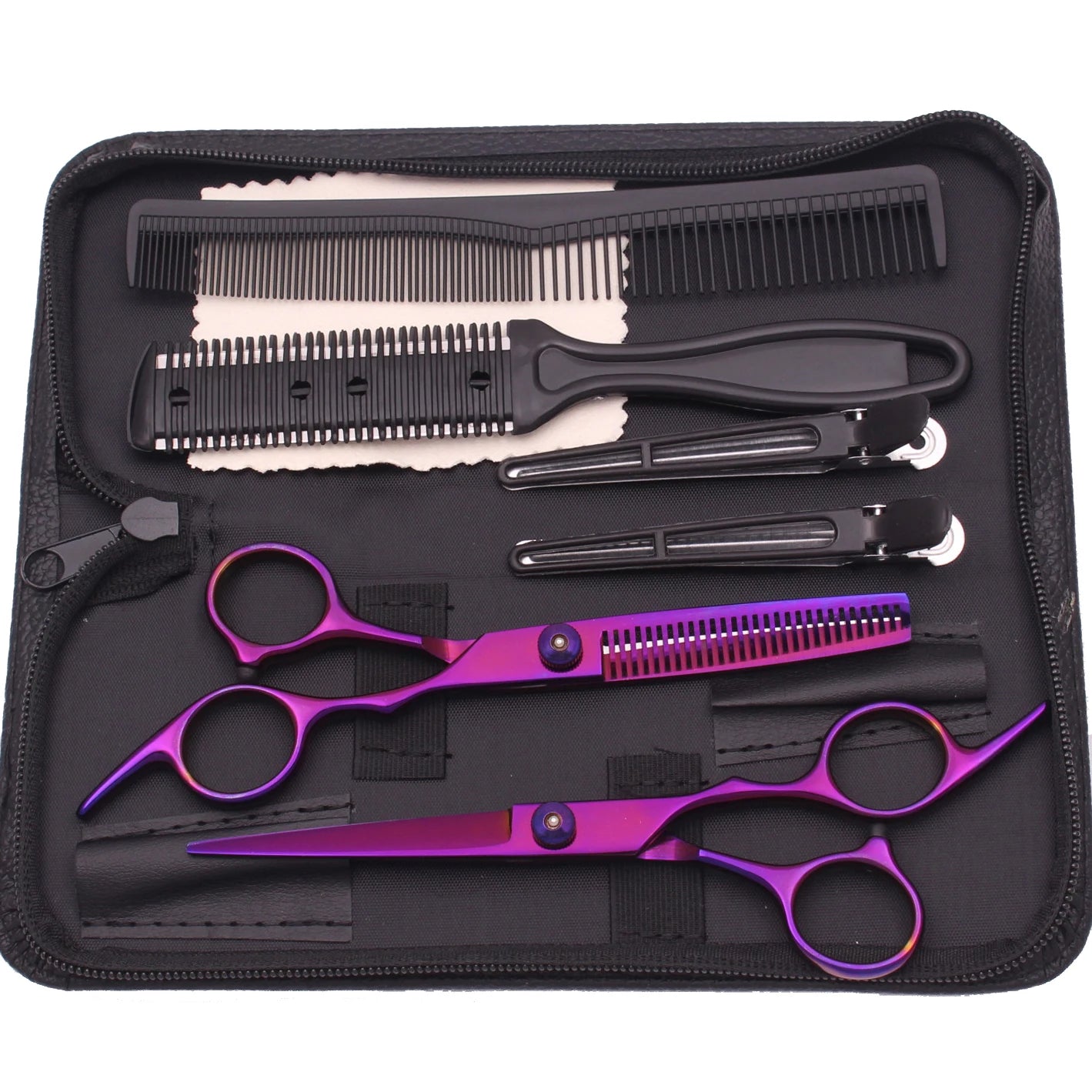 Hairdressing Scissors Black-Gold Hair Scissors Professional 6" JP Stainless Thinning Shears Haircut Scissors Barber Shop C1001