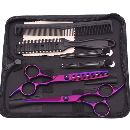 Hairdressing Scissors Black-Gold Hair Scissors Professional 6" JP Stainless Thinning Shears Haircut Scissors Barber Shop C1001