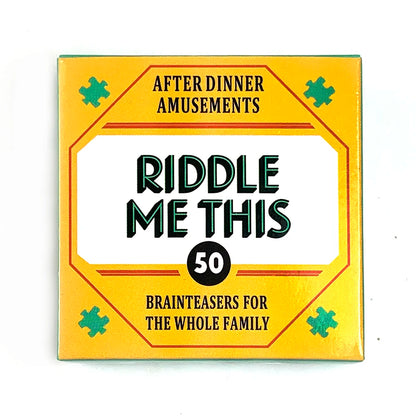 Mini Size Riddle Me This Card Game With 50 Fun Dilemmas (A Conversation Card Game Party Game For Adults And Families)