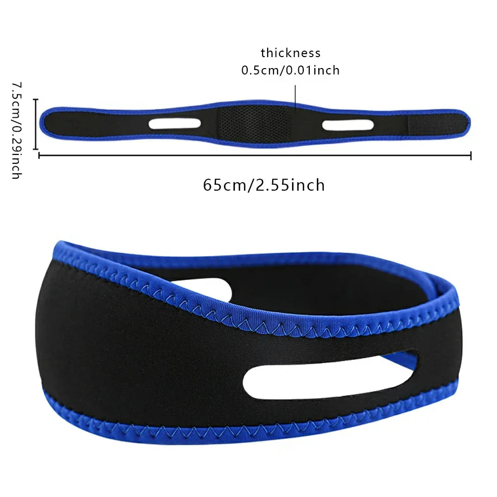 1 adjustable anti-snoring belt, anti-snoring chin support belt, facial lifting and stretching belt
