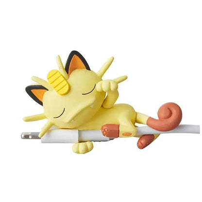 Hot Anime Figure Usb Protective Case Cable Bite Pikachu Cup Pet Eevee Dolls Meow Jigglypuff Accessories Toy Gift