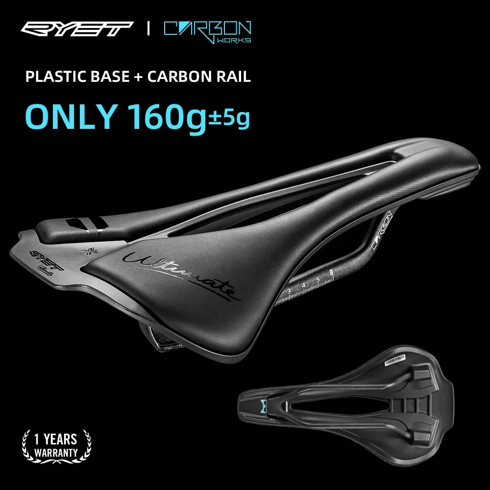 RYET 3D Printed Bicycle Saddle 120g Carbon Cushion Super Light Bike Seating for MTB Gravel Road Bike Seat Cycling Accessories