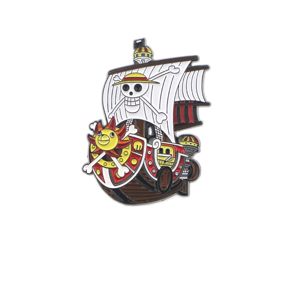 Japanese Anime Enamel Pin Cute Lapel Pin Devil Fruit Brooches for Backpack Manga Badges Jewelry Accessories