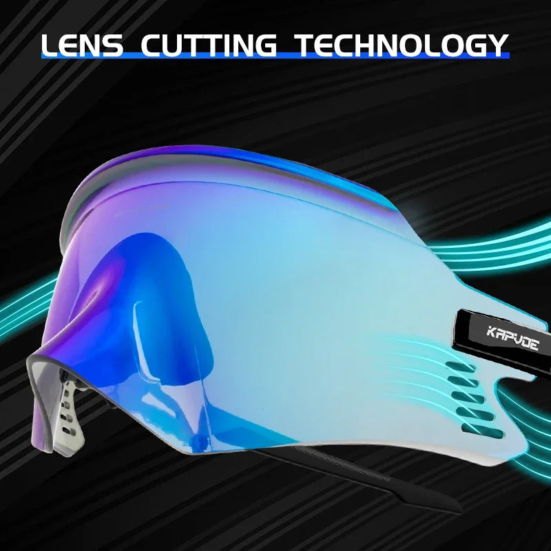 KAPVOE Photochromic Cycling Sunglasses Men Road Driving Bike Glasses Outdoor Sports Hiking Women Bicycle Cycling UV400 Goggles